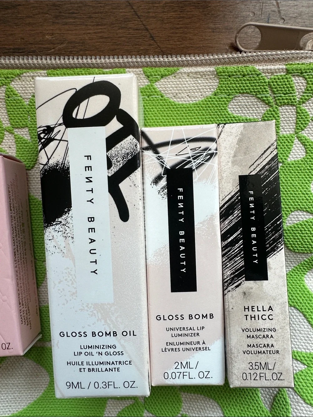 NIB Fenty Beauty Charlotte Tilbury Beauty in Free People Beauty Bag